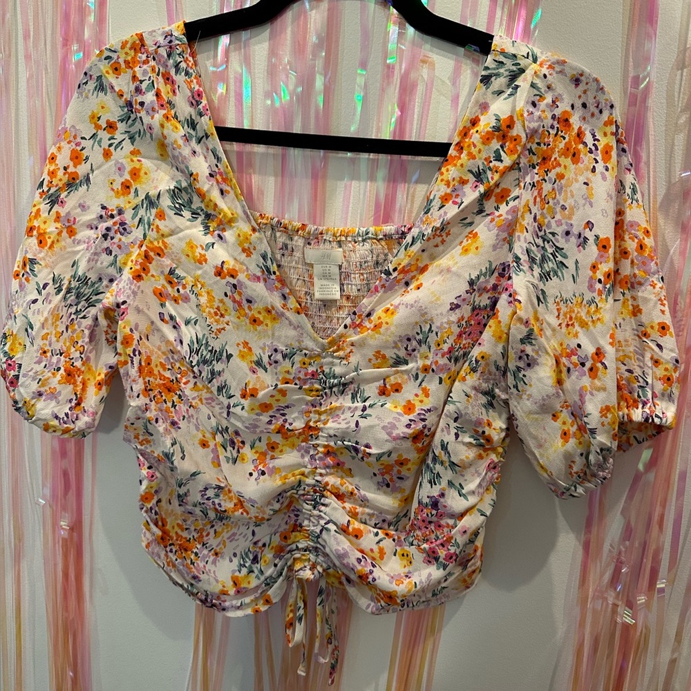 Floral cropped top